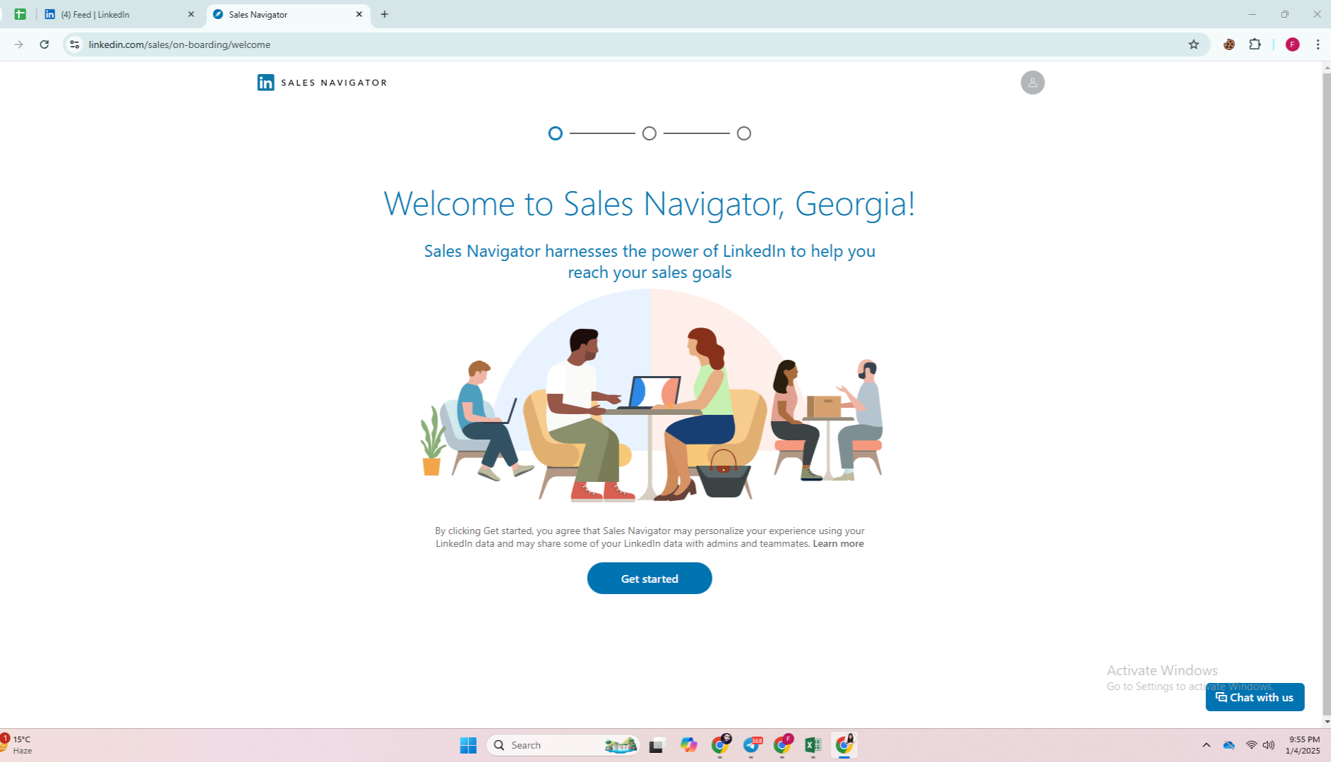 Sales Navigator onboarding sample